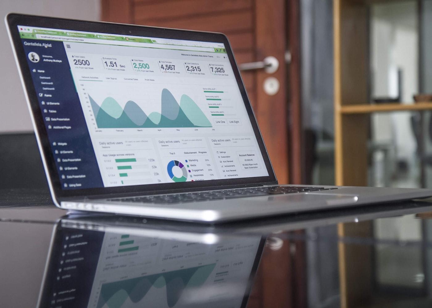 Analytics dashboard representing governed Smartsheet systems